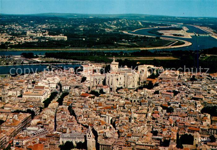 Avignon Vaucluse Fliegeraufnahme Palais des Papes Fort Saint-Andre