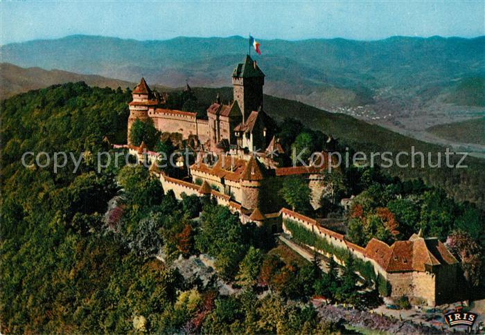 Orschwiller Chateau du Haut-Koenigsbourg Fliegeraufnahme