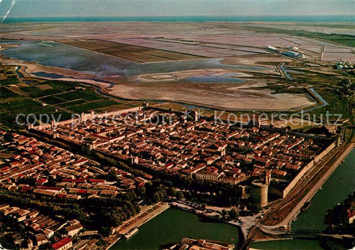 Aigues-Mortes Gard Fliegeraufnahme