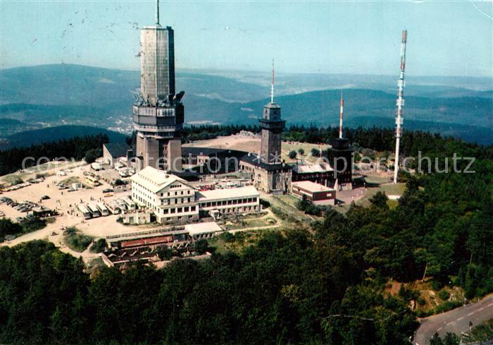 Feldberg Taunus Fliegeraufnahme Fernmelde-Fernseh UKW Sender