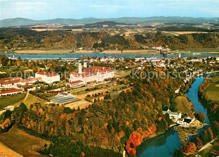Vilshofen Donau Fliegeraufnahme Abtei Schweiklberg