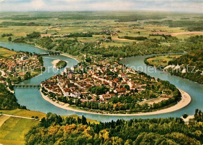 Wasserburg Inn Fliegeraufnahme