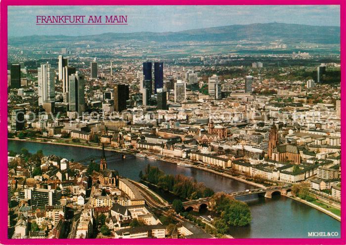 Frankfurt Main Fliegeraufnahme