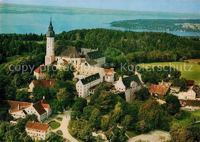 Andechs Fliegeraufnahme Kloster Andechs