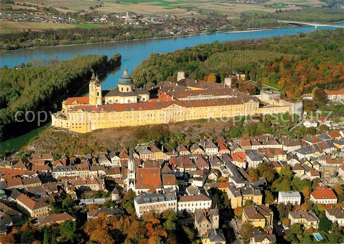 Melk Donau Fliegeraufnahme Stift Melk