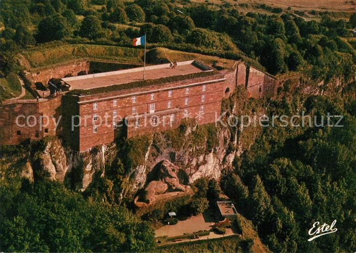 Belfort Alsace Fliegeraufnahme Chateau Lion