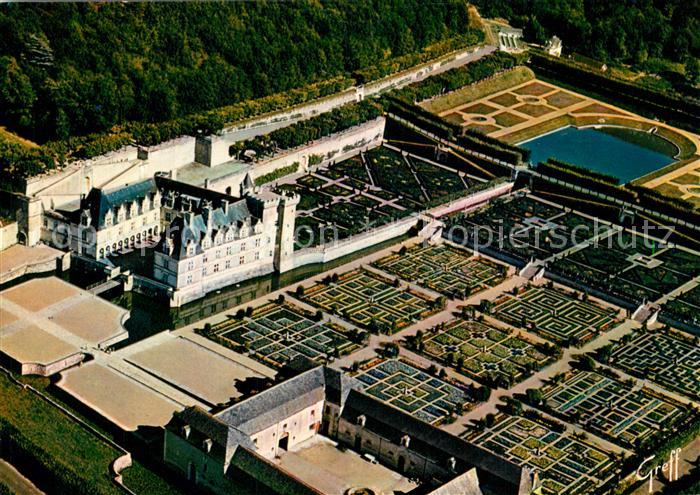 Villandry Fliegeraufnahme Chateau