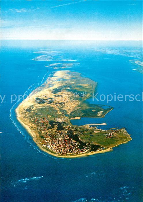 Norderney Nordseebad Fliegeraufnahme Insel Baltrum Langeoog