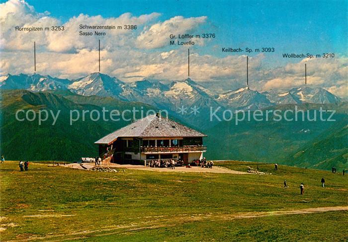 Bruneck Gipfel Restaurant Cima Schwarzenstein Hornspitzen