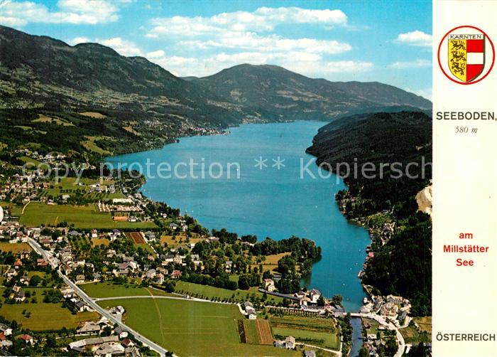 Seeboden Millstaettersee Fliegeraufnahme