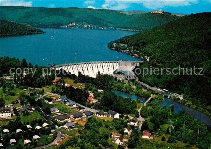 Edertalsperre Fliegeraufnahme Hemfurth Staumauer