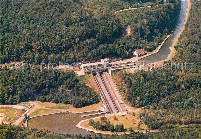 Saint Louis Arzviller Fliegeraufnahme Canal de la Marne au Rhin