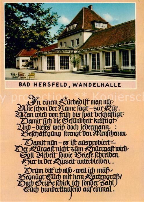 Bad Hersfeld Wandelhalle Gedicht