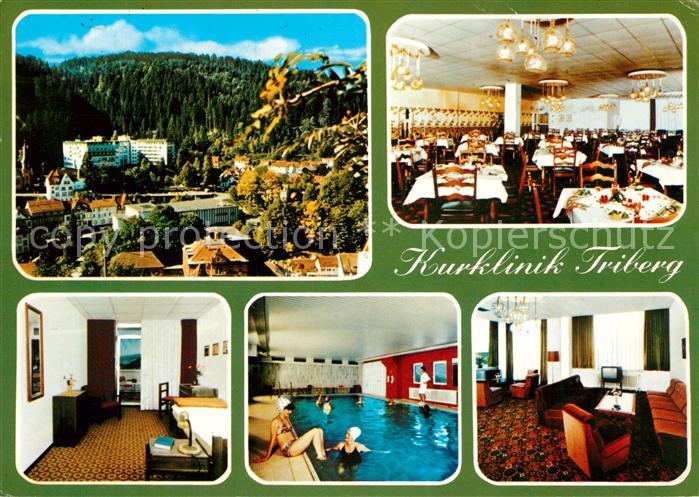 Triberg Schwarzwald Kurklinik Hallenbad Speisesaal