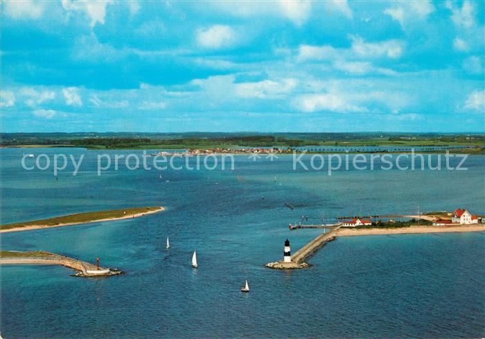 Schleimuende Fliegeraufnahme Leuchtturm