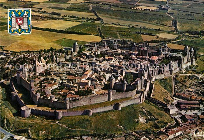 Carcassonne Fliegeraufnahme Altstadt