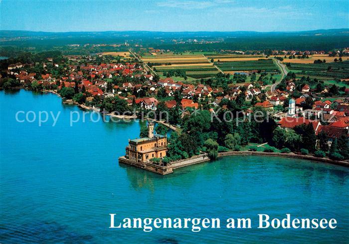 Langenargen Bodensee Fliegeraufnahme Schloss Montfort Unterdorf