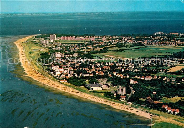 Cuxhaven Nordseebad Fliegeraufnahme Duhnen Doese Grammershoern