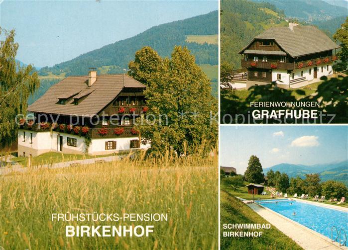 Verditz Afritz Fruehstuecks Pension Birkenhof Schwimmbad Ferienwohnungen Grafhub