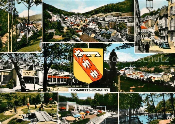 Plombieres-les-Bains Vosges Rue Stanislas Casino Golf miniature Petit Moulin Par