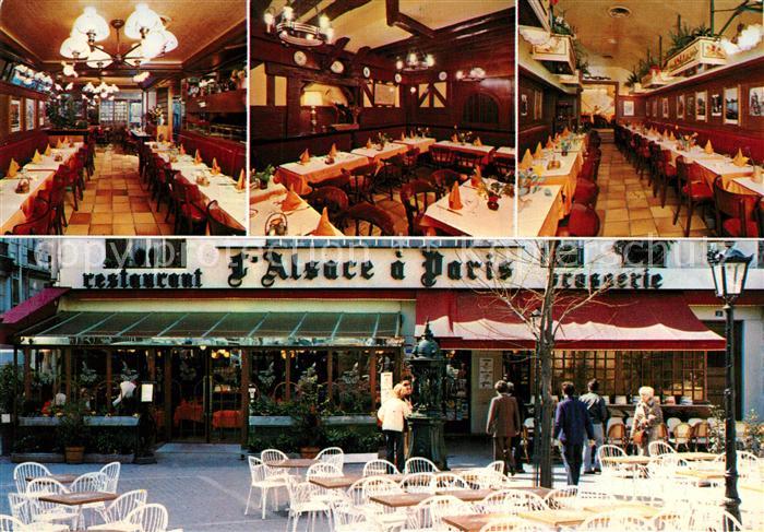 Paris Alsace a Paris Restaurant Brasserie