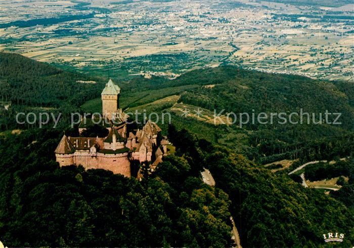 Haut-Koenigsbourg Hohkoenigsburg Fliegeraufnahme Chateau