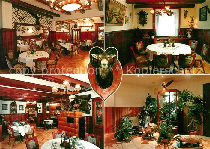 Oberjuenne Gasthaus Heidekrug Restaurant Jagdtrophaeen