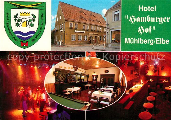 Muehlberg Elbe Hotel Restaurant Hamburger Hof Wappen