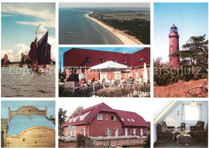 Prerow Ostseebad Appartementhaus Darss Segelschiff Leuchtturm