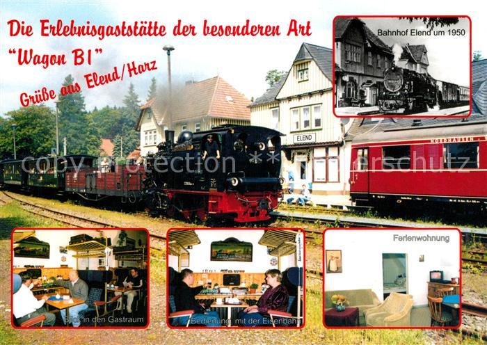 Elend Harz Gaststaette Wagon B 1 Dampflokomotive Ferienwohnung
