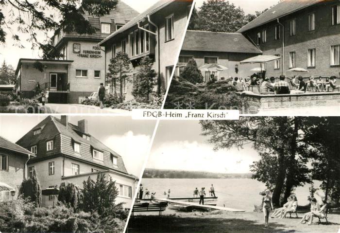 Diensdorf-Radlow FDGB Ferienheim Franz Kirsch Scharmuetzelsee