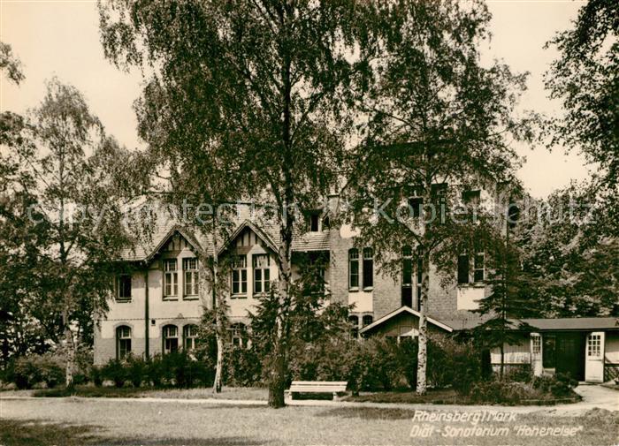 Rheinsberg Diaet Sanatorium Hohenelse