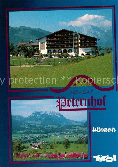 Koessen Tirol Alpenhotel Peternhof Landschaftspanorama Alpen