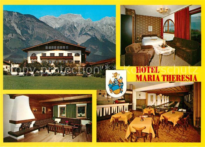 Hall Tirol Hotel Maria Theresia Kaminzimmer Restaurant Alpenblick
