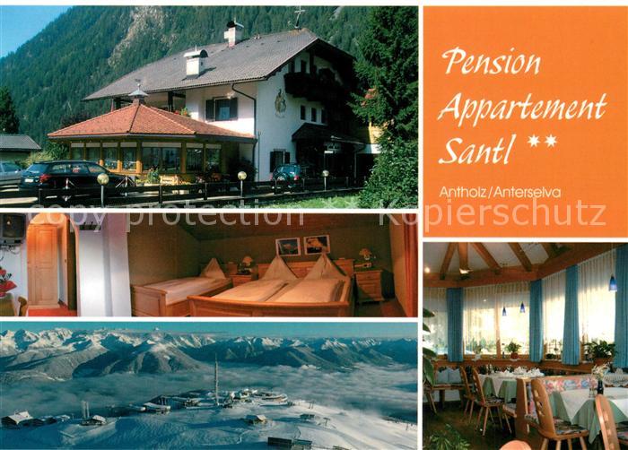 Antholz Niedertal Pension Appartement Santl Winterpanorama Alpen Fliegeraufnahme