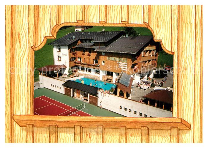 Grossdorf Egg Ferienidylle St Hubertus Hotel Tennis Swimming Pool Fliegeraufnahm
