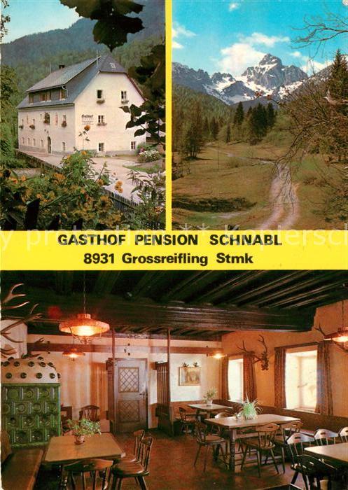 Grossreifling Steiermark Gasthof Pension Schnabl Restaurant Landschaftspanorama
