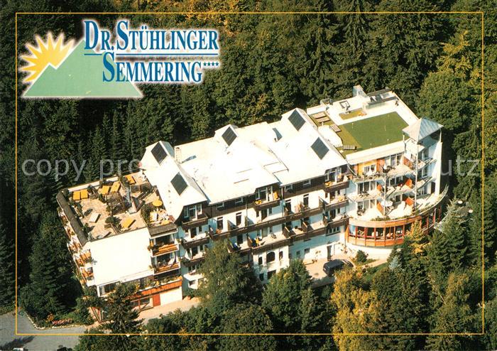 Semmering Niederoesterreich Kurhotel Dr Stuehlinger Fliegeraufnahme