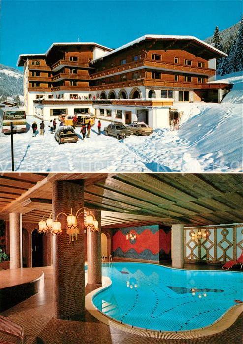Wildschoenau Tirol Pension Silberberger Hallenbad Winterpanorama