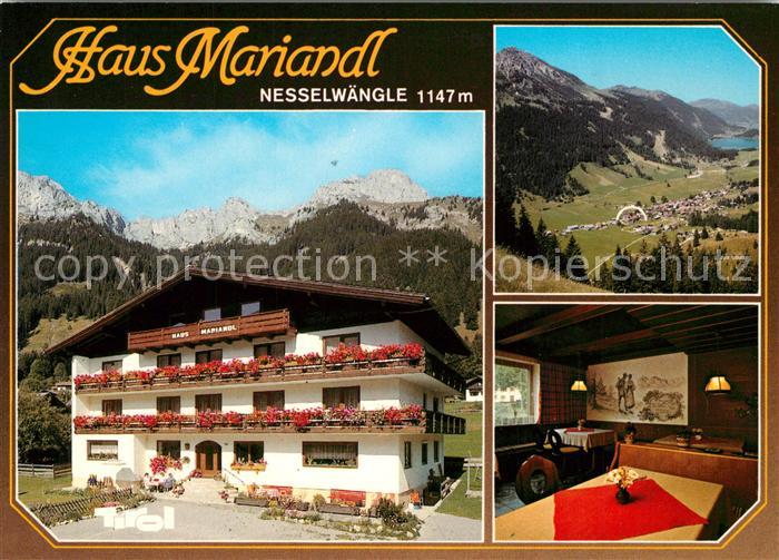 Nesselwaengle Tirol Pension Haus Mariandl Landschaftspanorama Tannheimertal Alpe