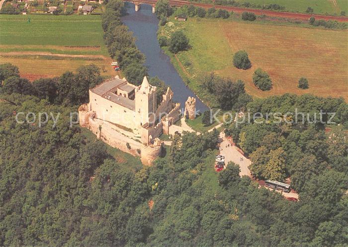 Bad Koesen Rudelsburg 12. Jhdt. Fliegeraufnahme