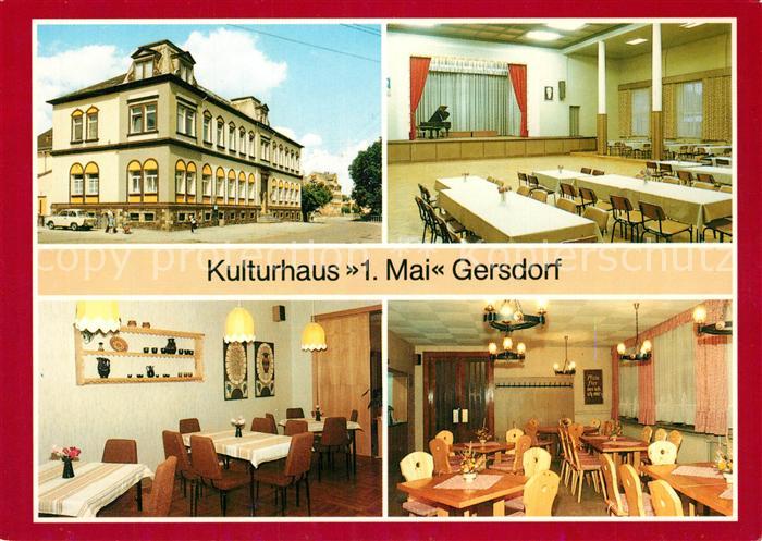 Gersdorf Hohenstein-Ernstthal Kulturhaus 1. Mai Saal Restaurant