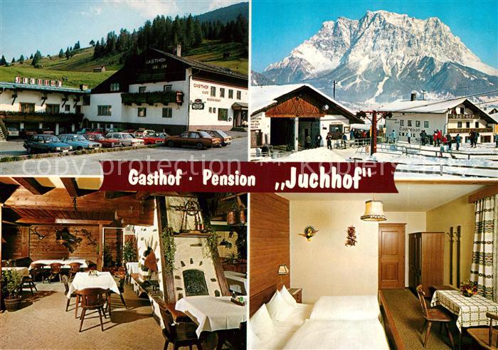 Lermoos Tirol Gasthof Pension Juchhof Restaurant Fremdenzimmer Wintersport Wette