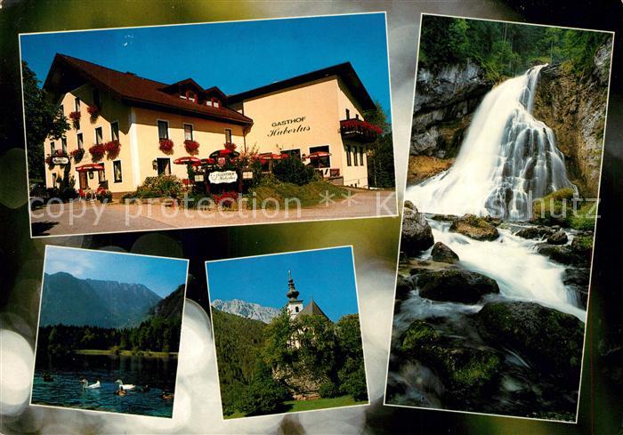 Torren Golling Gasthof Restaurant Hubertus Wasserfall Kirche See Wasservoegel