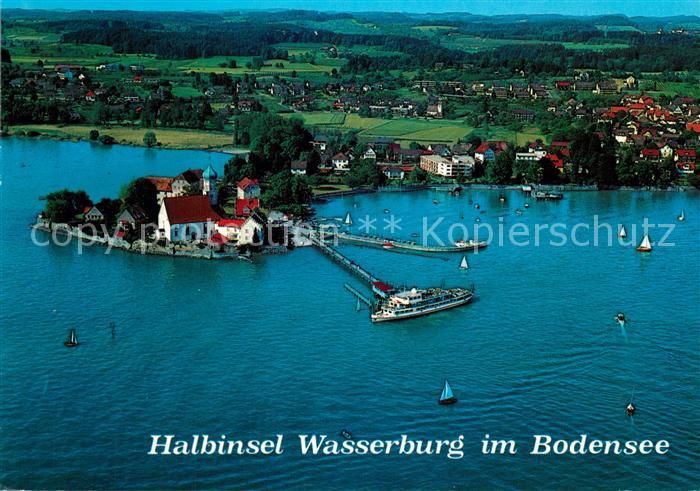 Wasserburg Bodensee Halbinsel Fliegeraufnahme