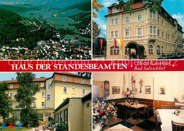 Bad Salzschlirf Haus der Standesbeamten Hotel Kaiserhof Fliegeraufnahme