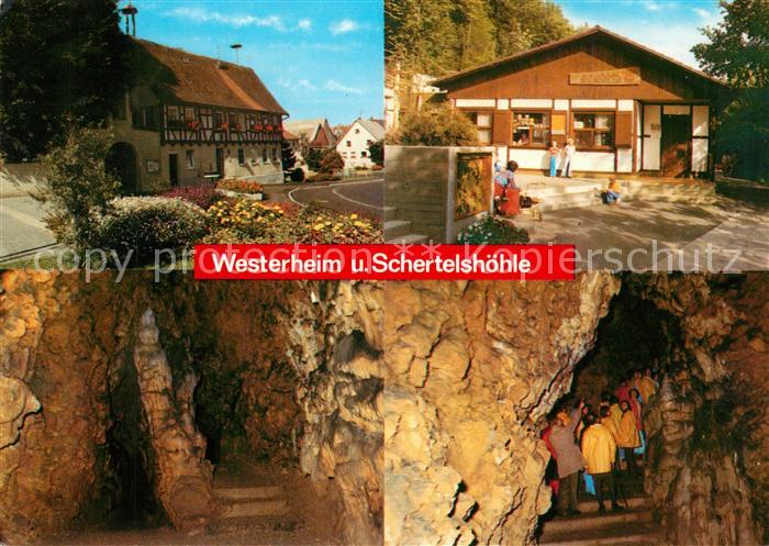 Westerheim Wuerttemberg Wanderziel Schertelshoehle Tropfsteinhoehle Schwaebische