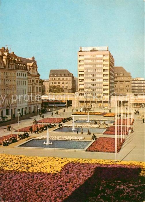 LEIPZIG Sachsen Sachsenplatz Wasserspiele