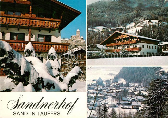Sand Taufers Hotel Restaurant Sandnerhof Winterpanorama