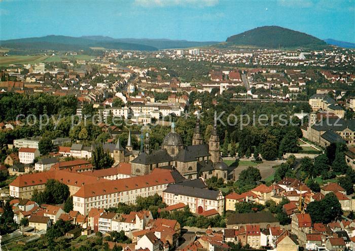 Fulda Teilansicht mit Dom Fliegeraufnahme